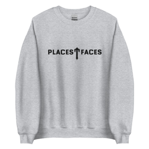 Sweat-shirt gris Trapstar Places T-Face